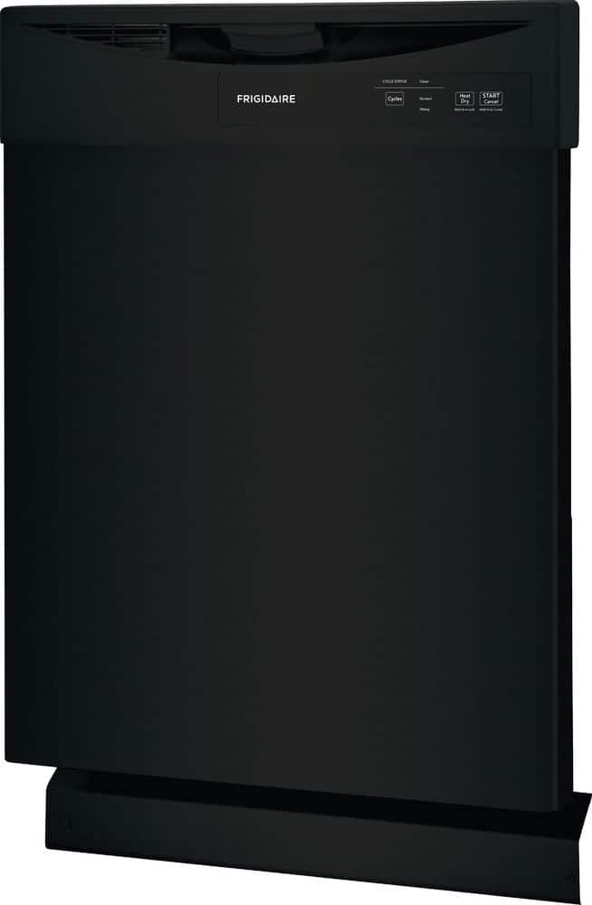 Frigidaire - 24" Front Control Built-In Dishwasher with Energy Saver Dry, 62dba - Black