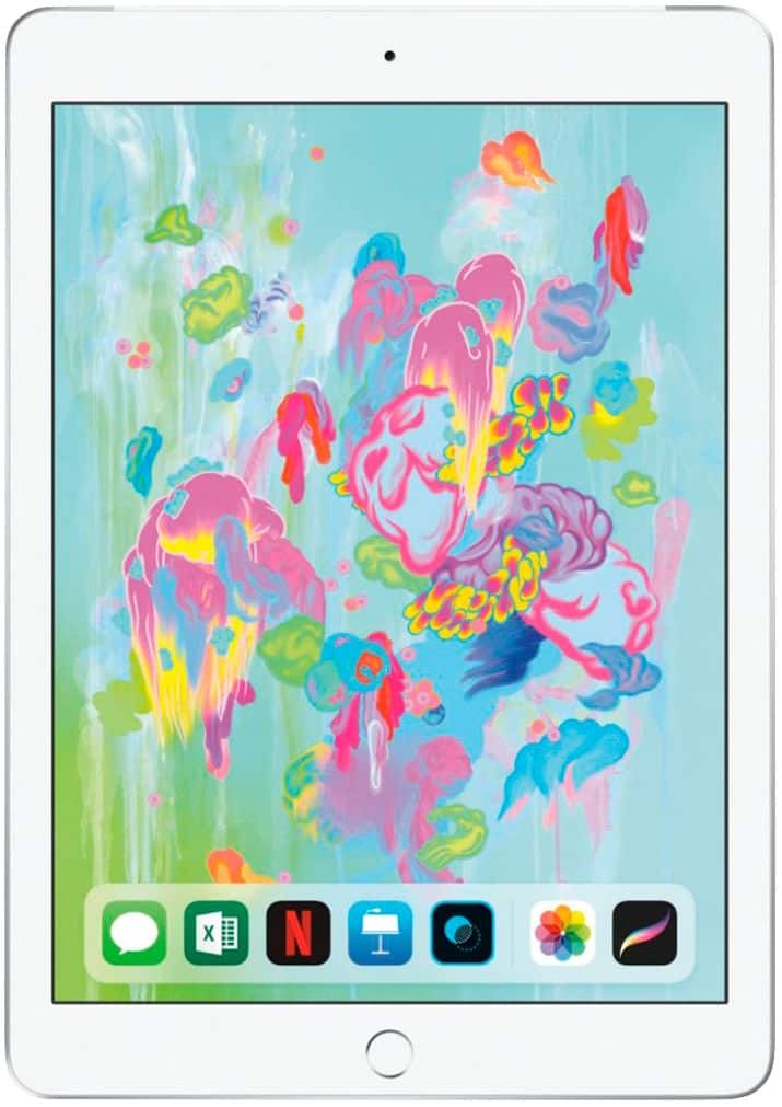 Apple - Certified Refurbished iPad (6th Generation) (2018) Wi-Fi - 32GB - Silver