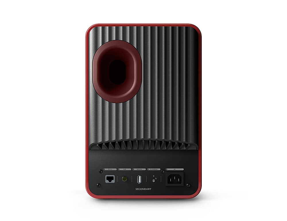 KEF - LS50 WIRELESS II Bookshelf Speakers (Pair) - Red