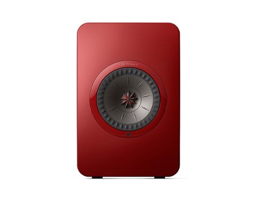KEF - LS50 WIRELESS II Bookshelf Speakers (Pair) - Red