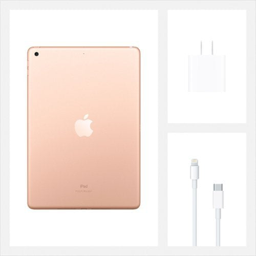 Apple - Geek Squad Certified Refurbished 10.2-Inch iPad with Wi-Fi - 32GB - Gold