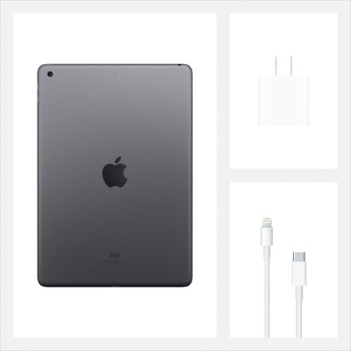 Apple - Geek Squad Certified Refurbished 10.2-Inch iPad with Wi-Fi - 128GB - Space Gray