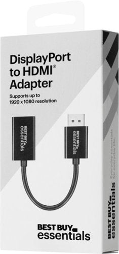 Best Buy essentials™ - DisplayPort to HDMI Adapter - Black