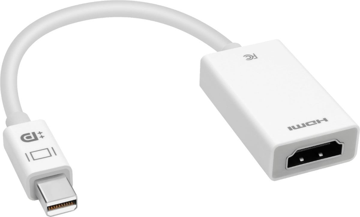 Best Buy essentials™ - Mini DisplayPort to HDMI Adapter - White