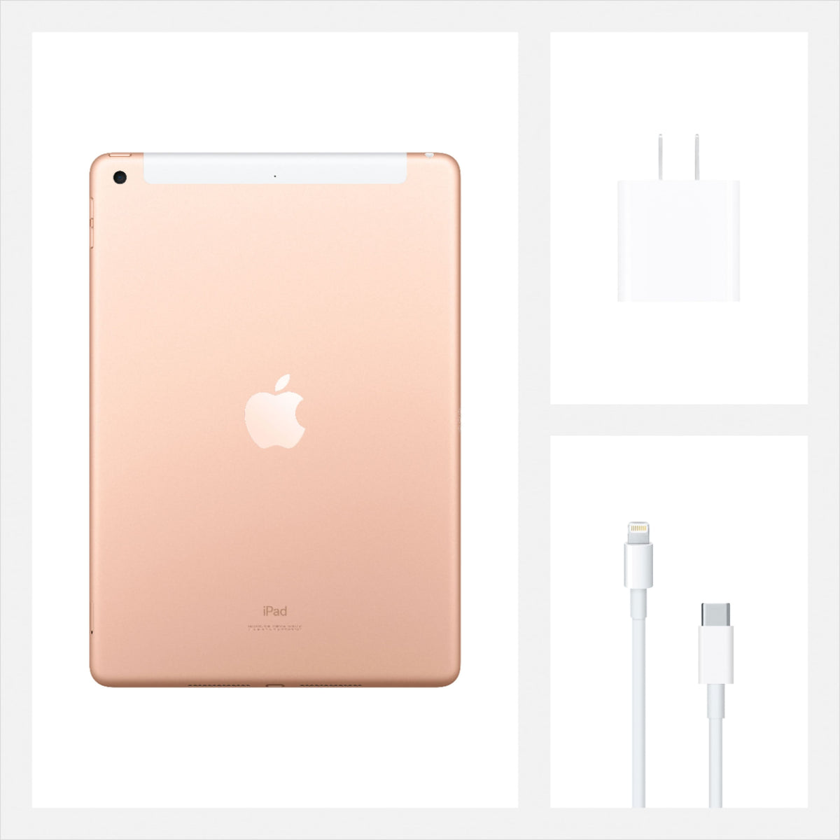 Apple - Geek Squad Certified Refurbished 10.2-Inch iPad with Wi-Fi + Cellular - 32GB (Unlocked) - Gold