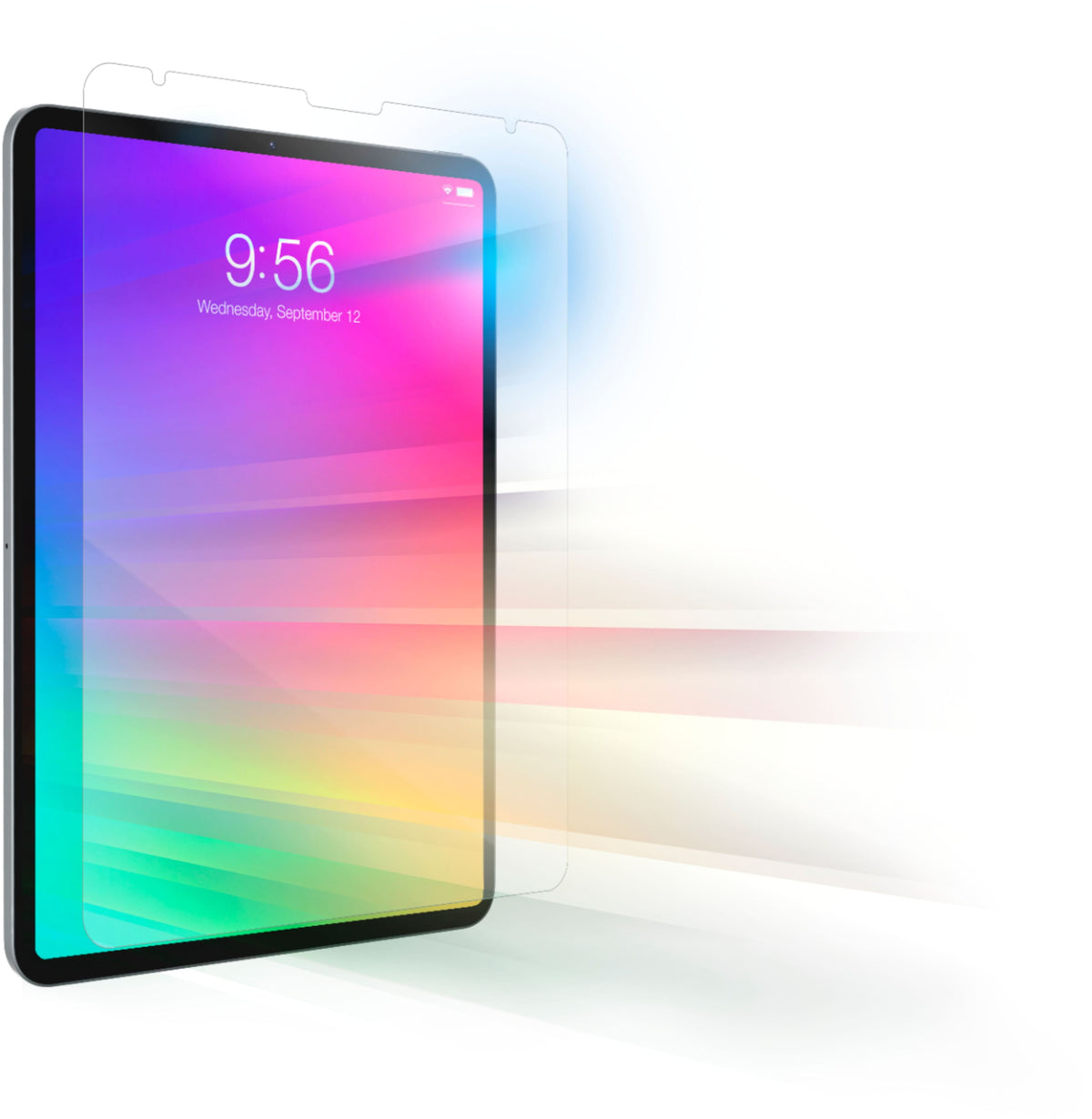 ZAGG - InvisibleShield Glass Elite VisionGuard+ Blue Light Screen Protector for Apple iPad Pro 12.9" (Gen 6, 5, 4, 3) - Clear