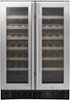 Insignia™ - Dual Zone Wine and Beverage Cooler with Glass Doors - Stainless Steel