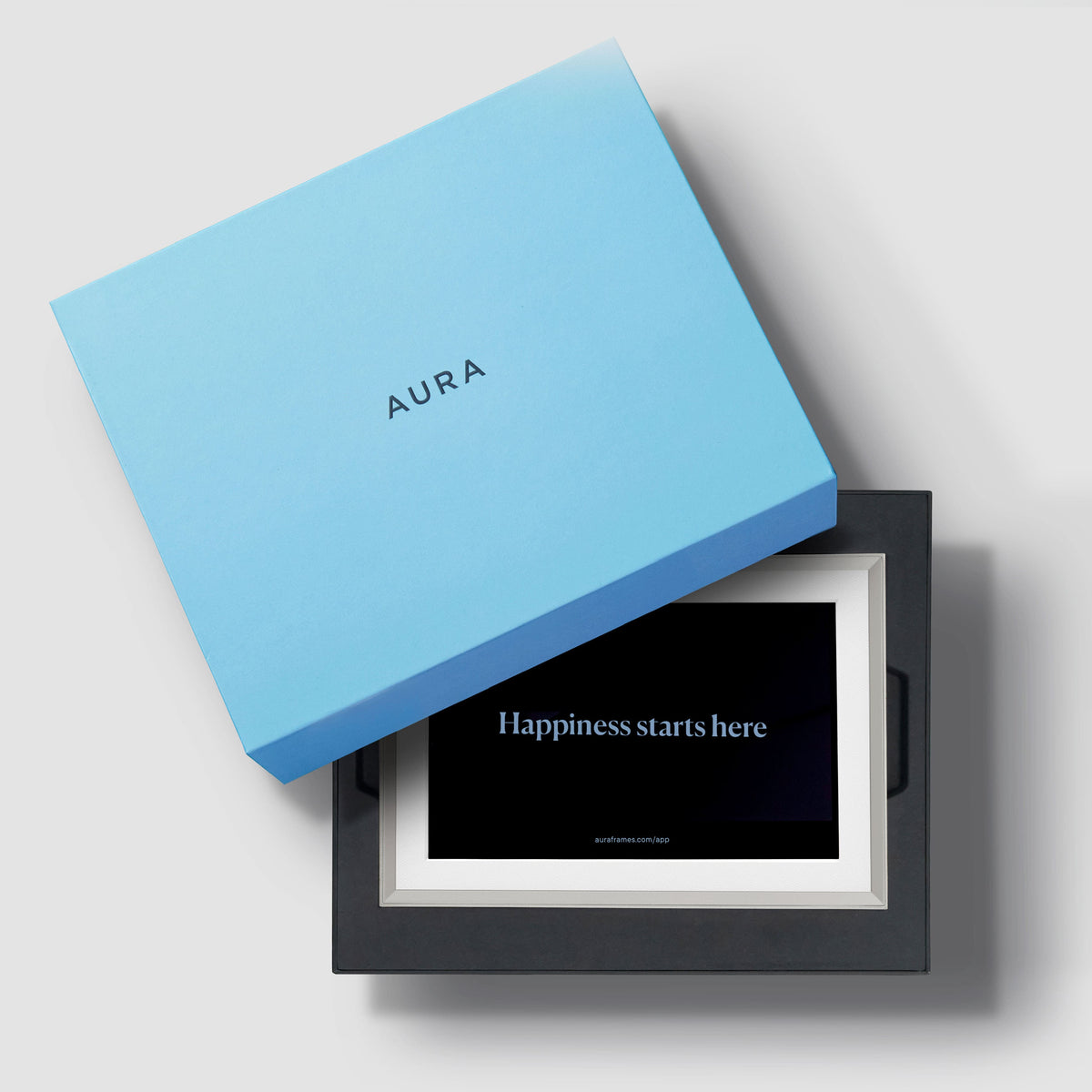 Aura Home - Aura Carver Mat 10 Digital Wifi Photo Frame-Sandstone with Paper Mat - Sandstone (Light)