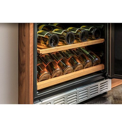GE Profile - 155-Can Beverage Cooler - Stainless Steel