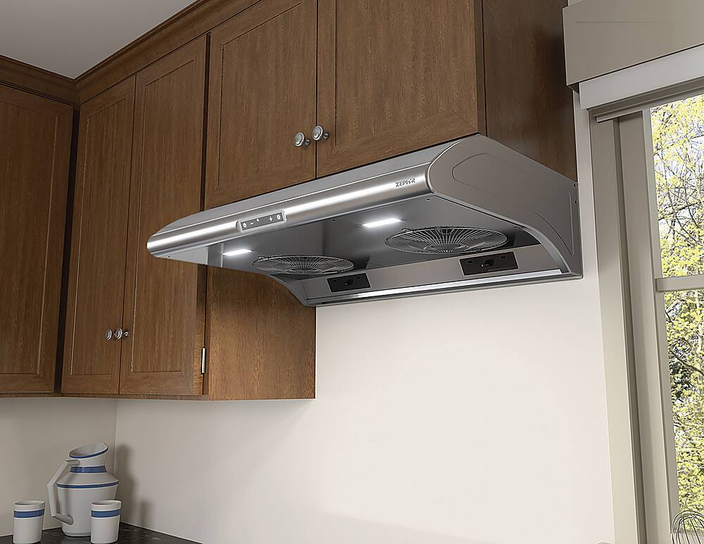 Zephyr - 48 inches - Externally Vented - Under cabinet Range Hood - Stainless Steel