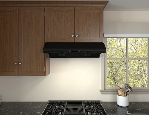 Zephyr - 36 inches - Externally Vented - Under cabinet Range Hood - Black