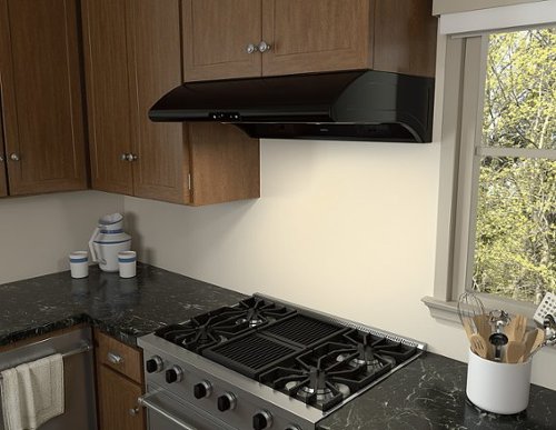 Zephyr - 36 inches - Externally Vented - Under cabinet Range Hood - Black
