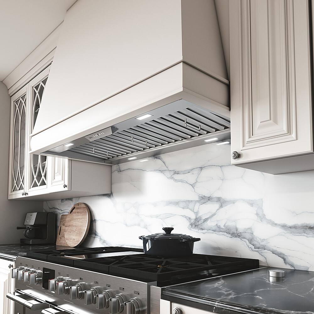 Zephyr - 36 inches - Externally Vented - Range Hood Insert - Stainless Steel
