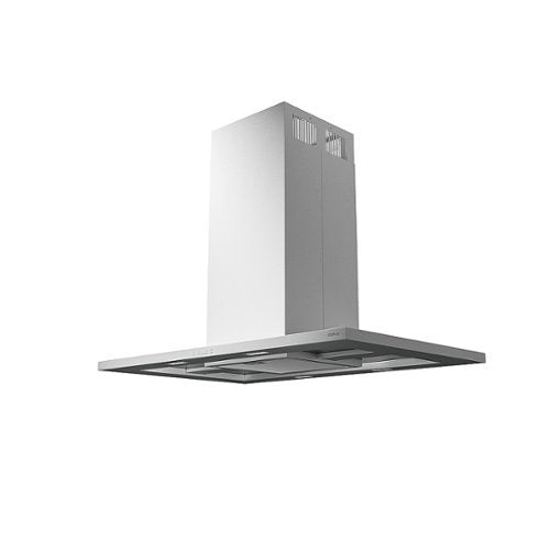 Zephyr - 36 inches - Convertible - Island Range Hood - Stainless Steel