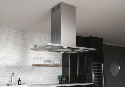 Zephyr - 36 inches - Convertible - Island Range Hood - Stainless Steel