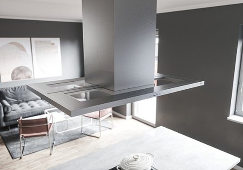 Zephyr - 42 inches - Convertible - Island Range Hood - Stainless Steel
