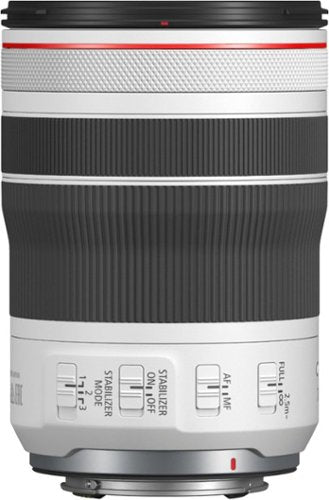 Canon - RF70-200mm F4 L IS USM Telephoto Zoom Lens for EOS R-Series Cameras - White