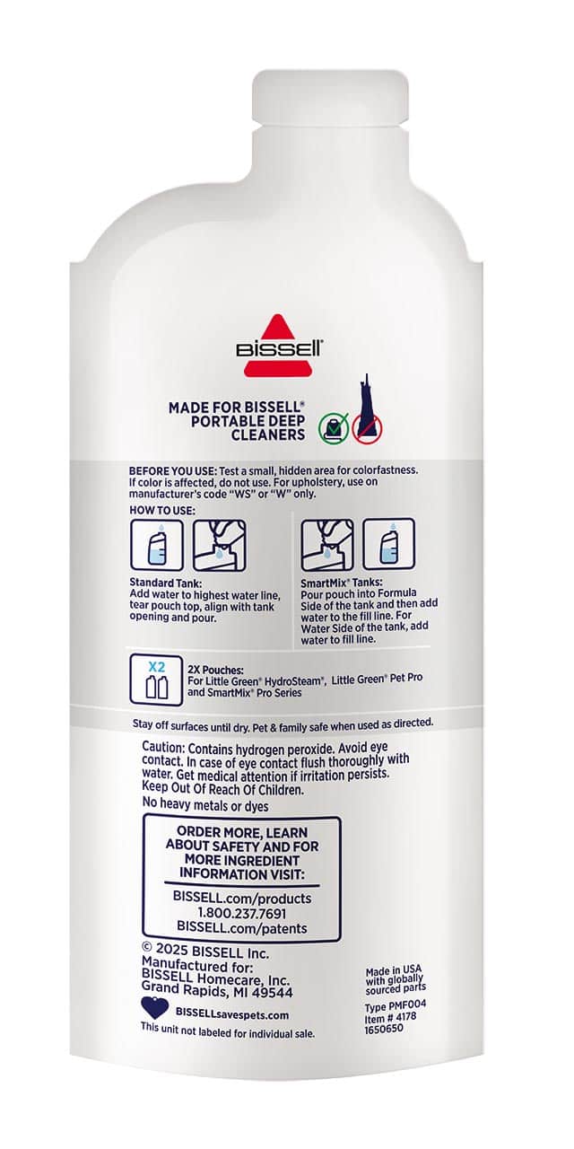 BISSELL - Little Green Oxy Spot & Stain Super Concentrate Cleaning Formula (6 count) - Silver
