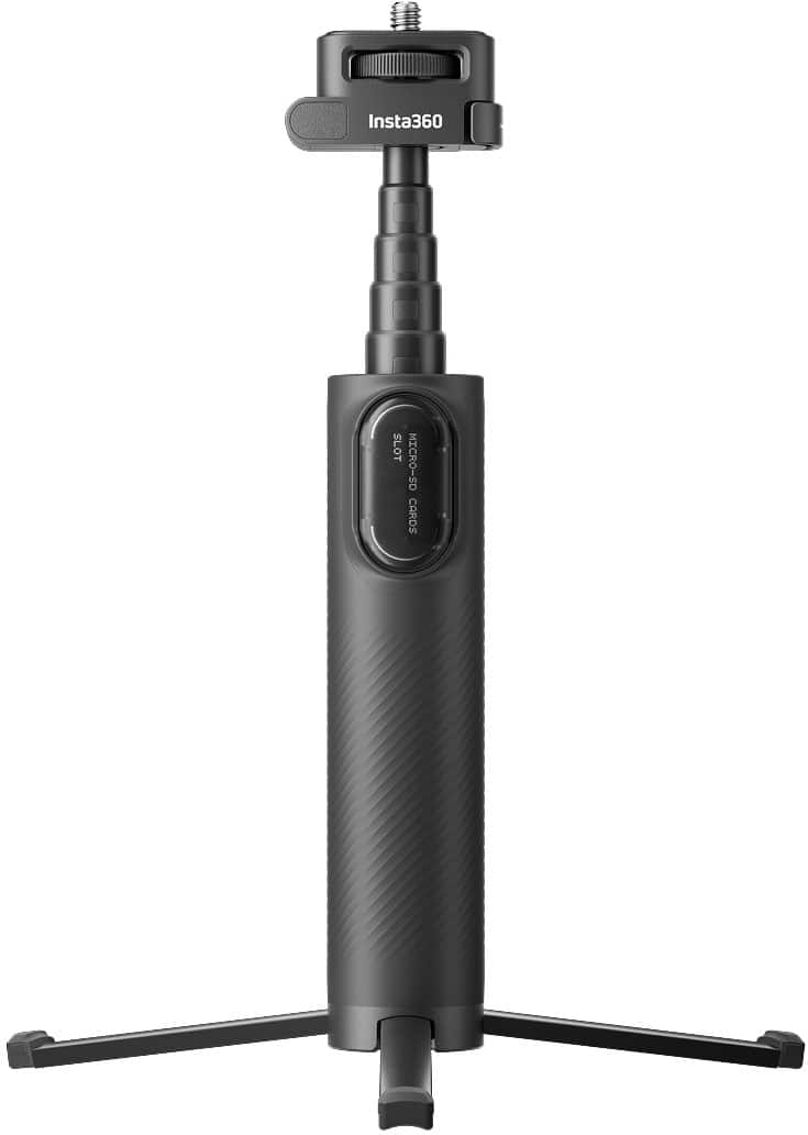 Insta360 - 23" Foldable 2-in-1 Selfie Stick - Tripod - Black