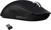 Logitech - PRO X SUPERLIGHT Lightweight Wireless Optical Gaming Mouse with HERO 25K Sensor - Wireless - Black