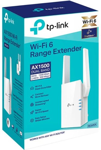 TP-Link - TP- Link RE505X AX1500 Wi-Fi 6 Range Extender - White