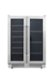Thor Kitchen - 21 Wine Bottle Capacity and 95 Can Dual Zone French Door Wine and Beverage Center - Stainless Steel