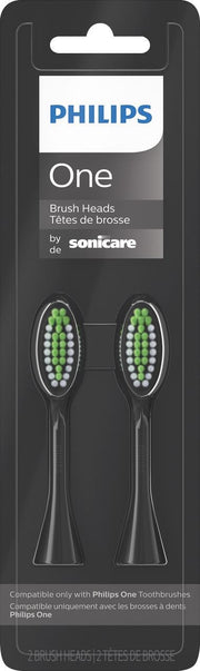 Philips Sonicare - Philips One by Sonicare 2pk Brush Heads - Shadow Black