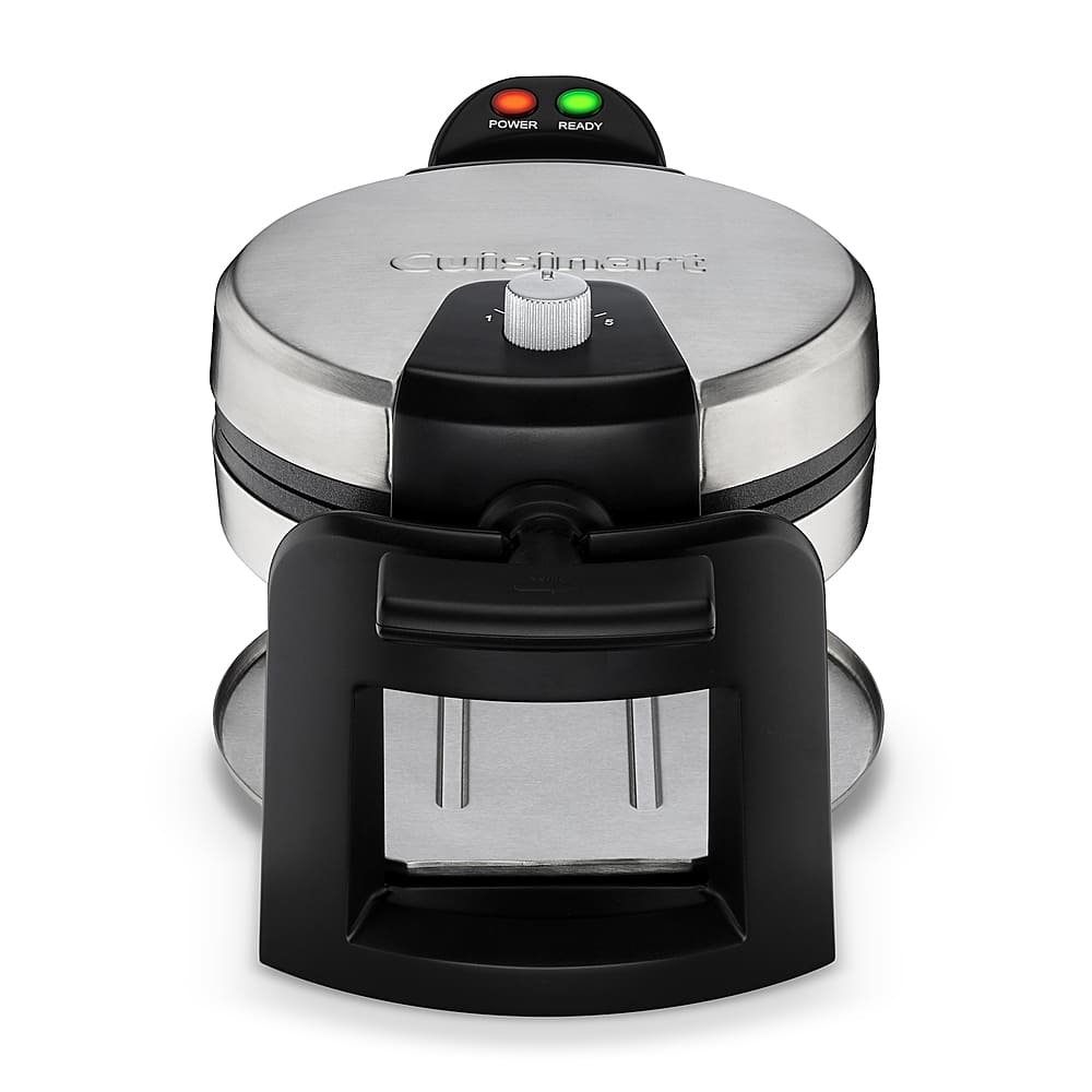 Cuisinart - Round Flip Belgian Waffle Maker - Silver