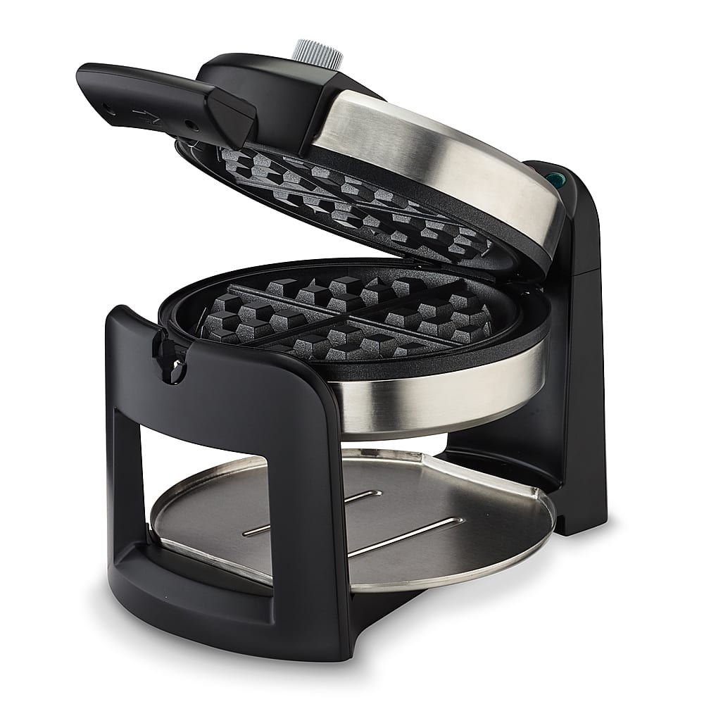 Cuisinart - Round Flip Belgian Waffle Maker - Silver