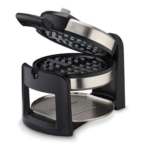 Cuisinart - Round Flip Belgian Waffle Maker - Silver
