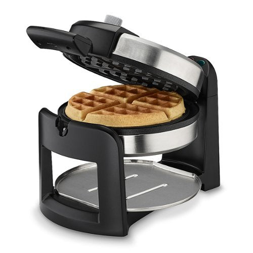 Cuisinart - Round Flip Belgian Waffle Maker - Silver