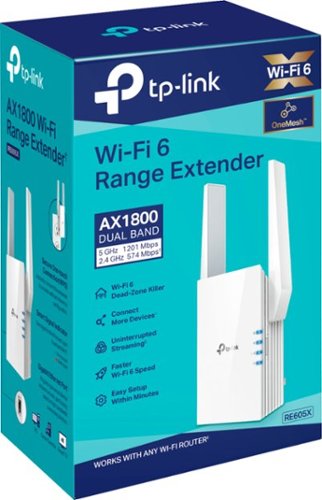 TP-Link - RE605X AX1800 Wi-Fi 6 Range Extender - White