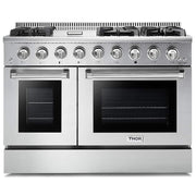 Thor Kitchen - 6.7 Cu.Ft. Freestanding Double Oven Liquid Propane Gas Range - Stainless Steel
