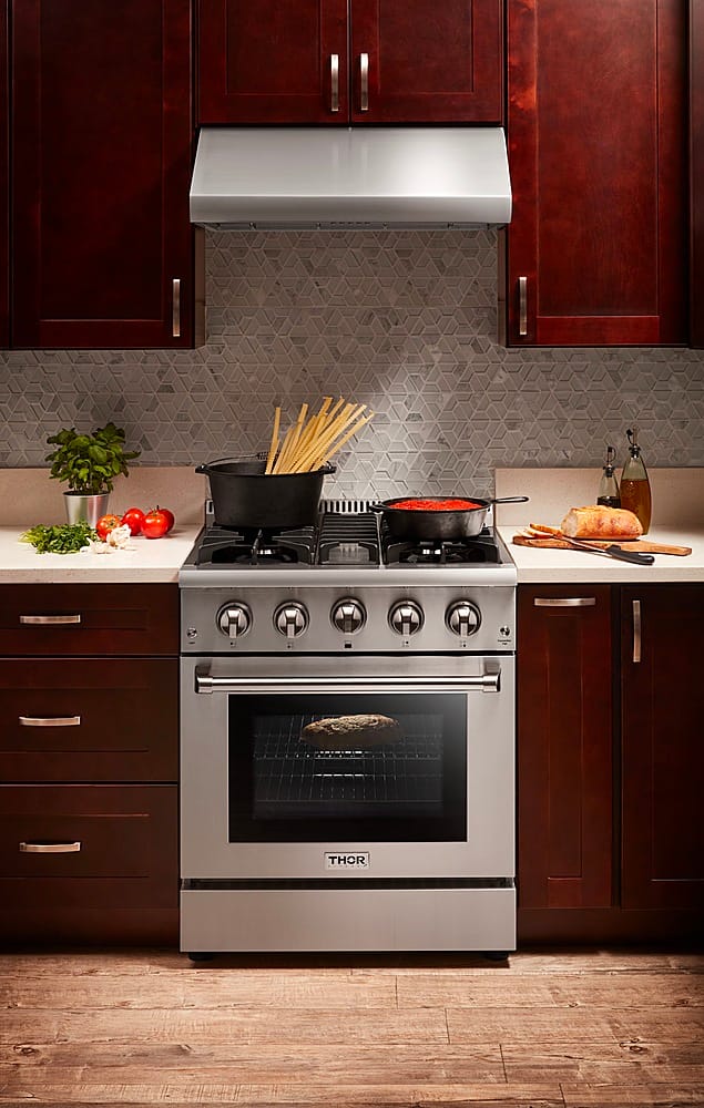 Thor Kitchen - 30 in. Wide 4 burner 4.2 cu. ft.Slide-In Professional Gas Range in Liquid Propane - Stainless Steel
