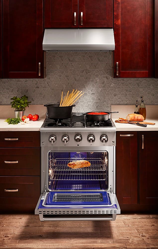 Thor Kitchen - 30 in. Wide 4 burner 4.2 cu. ft.Slide-In Professional Gas Range in Liquid Propane - Stainless Steel