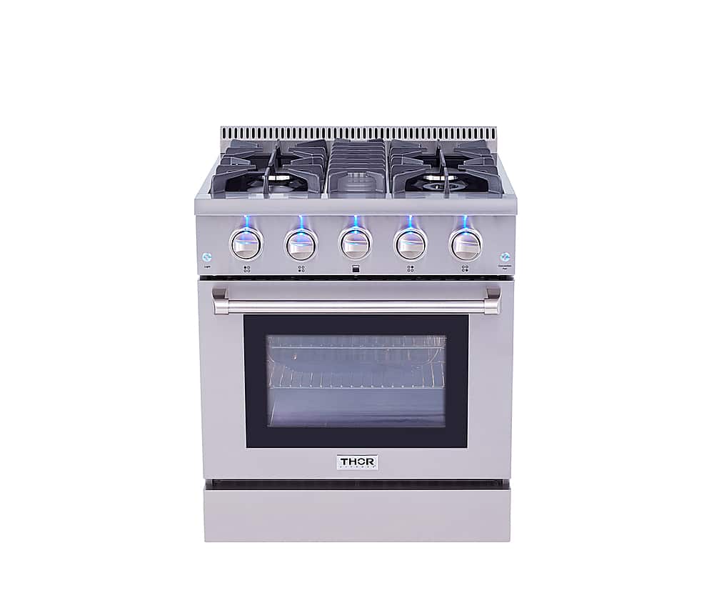 Thor Kitchen - 30 in. Wide 4 burner 4.2 cu. ft.Slide-In Professional Gas Range in Liquid Propane - Stainless Steel