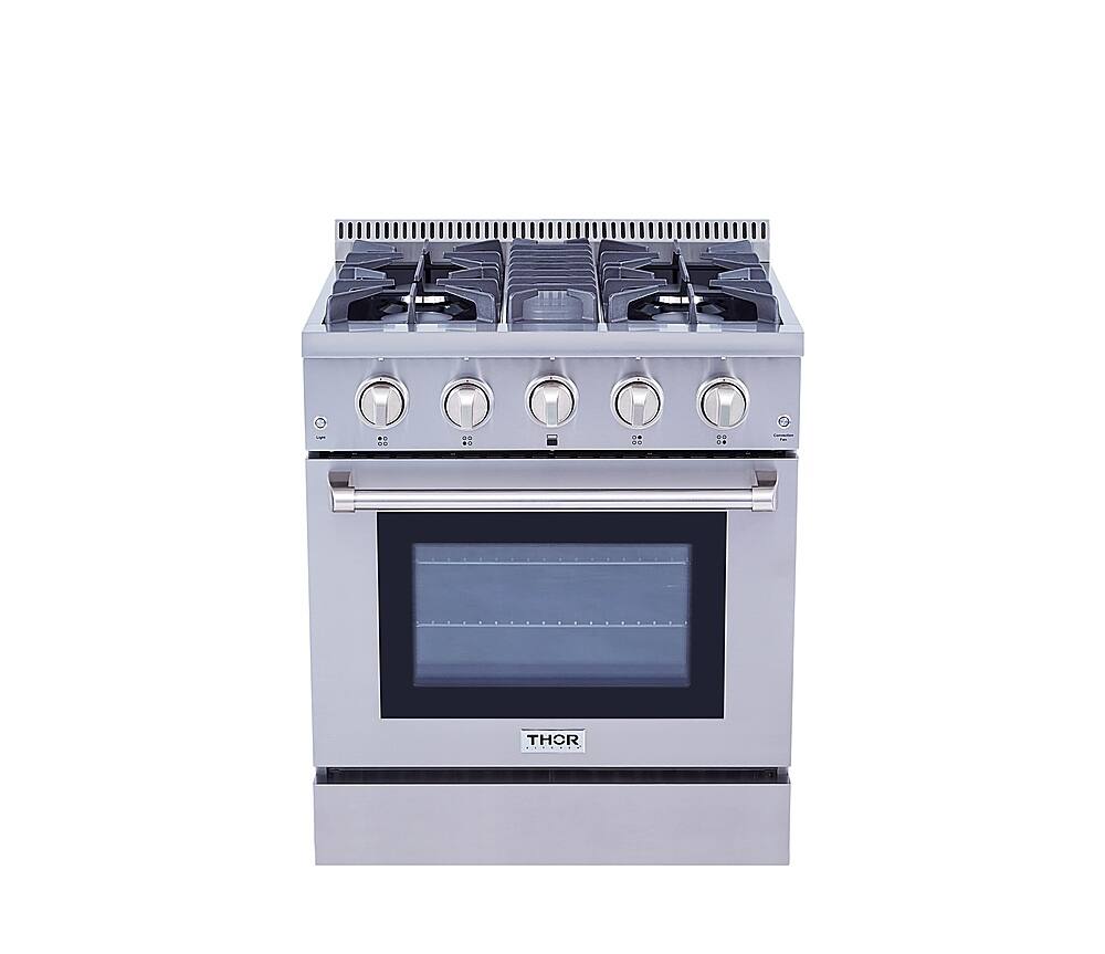 Thor Kitchen - 30 in. Wide 4 burner 4.2 cu. ft.Slide-In Professional Gas Range in Liquid Propane - Stainless Steel