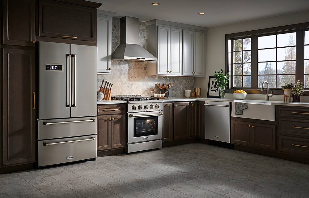 Thor Kitchen - 30 in. Wide 4 burner 4.2 cu. ft.Slide-In Professional Gas Range in Liquid Propane - Stainless Steel