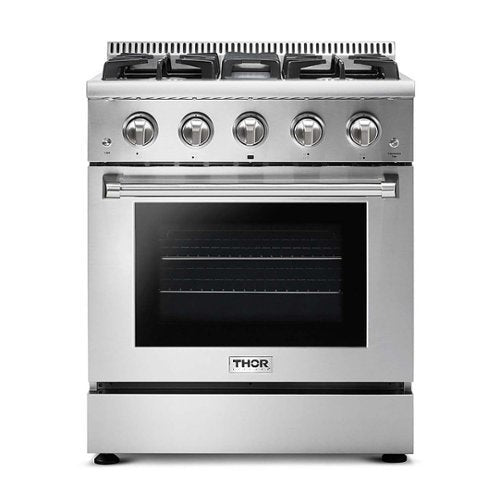 Thor Kitchen - 30 in. Wide 4 burner 4.2 cu. ft.Slide-In Professional Gas Range in Liquid Propane - Stainless Steel