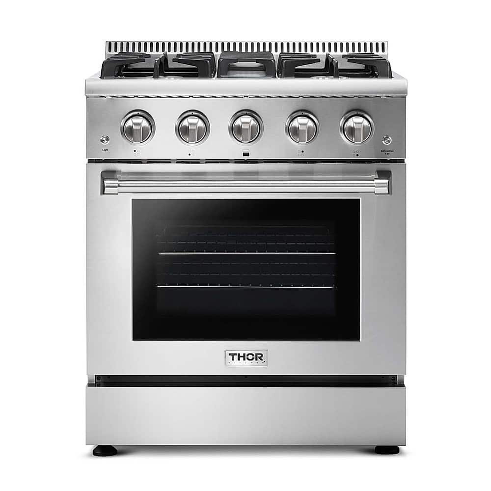 Thor Kitchen - 30 in. Wide 4 burner 4.2 cu. ft.Slide-In Professional Gas Range in Liquid Propane - Stainless Steel