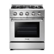 Thor Kitchen - 30 in. Wide 4 burner 4.2 cu. ft.Slide-In Professional Gas Range in Liquid Propane - Stainless Steel
