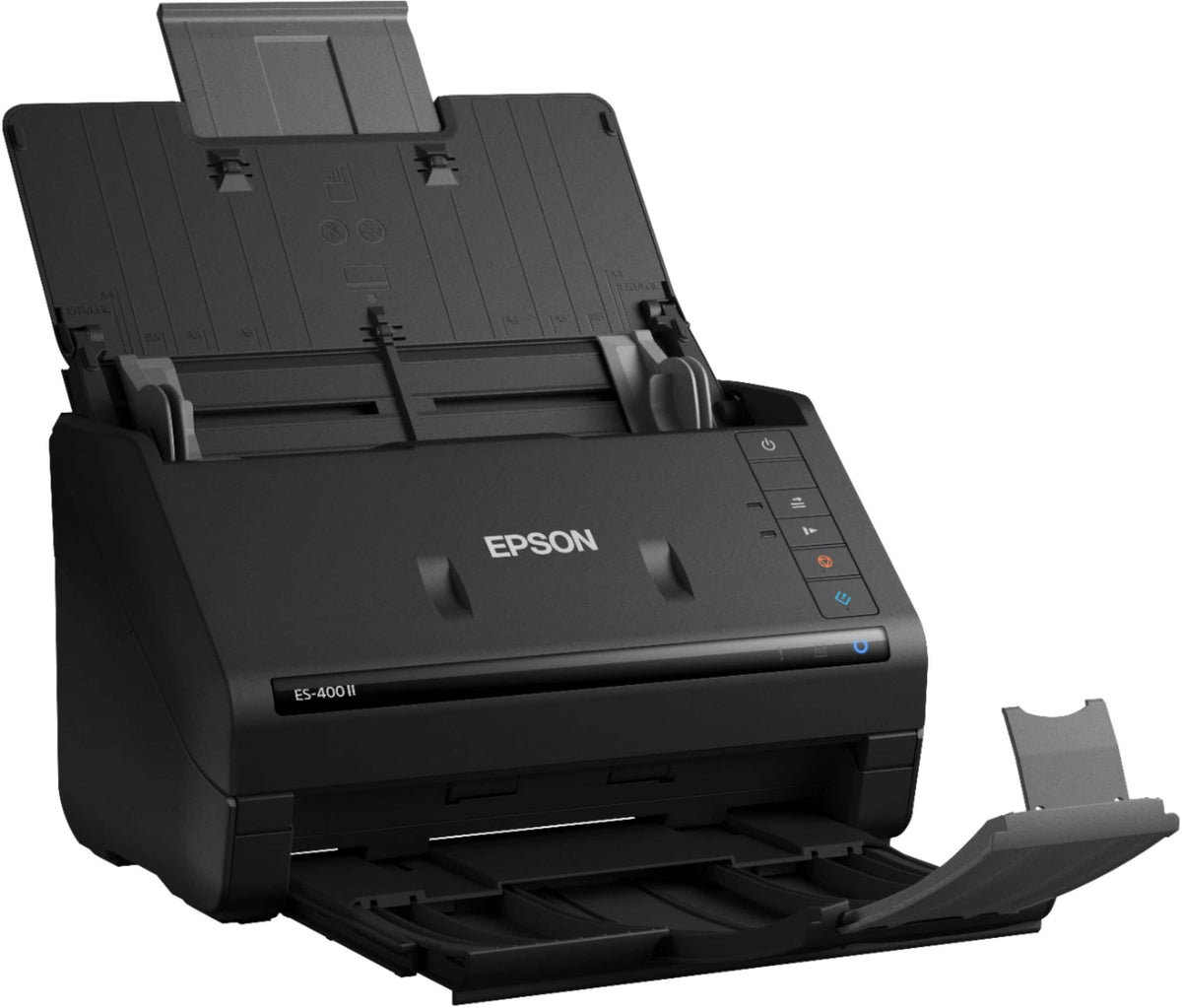 Epson - WorkForce ES-400 II Duplex Desktop Document Scanner - Black