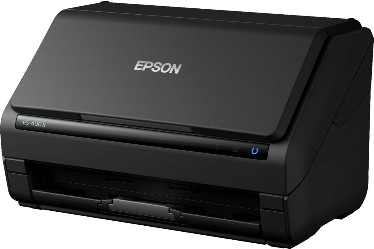 Epson - WorkForce ES-400 II Duplex Desktop Document Scanner - Black