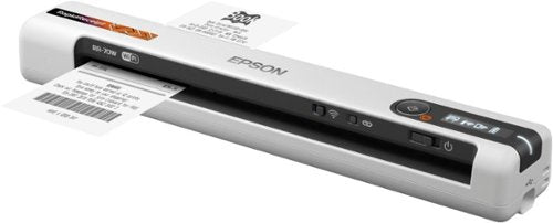 Epson - RapidReceipt RR-70W Wireless Mobile Receipt and Color Document Scanner - White