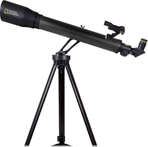 National Geographic - 70mm Refractor Telescope Adjustable Height Tripod - Silver