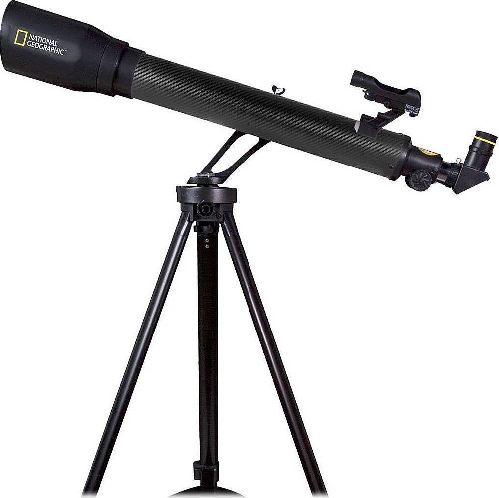 National Geographic - 70mm Refractor Telescope Adjustable Height Tripod - Silver