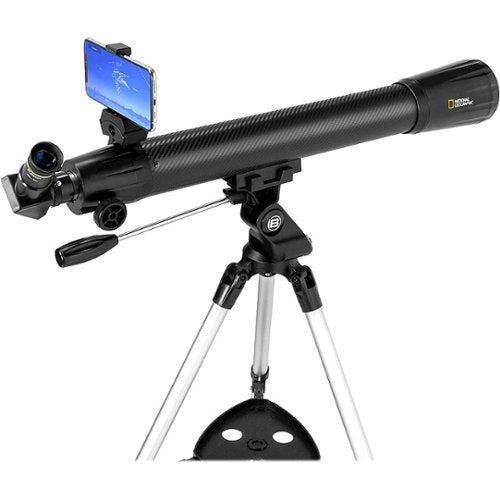 National Geographic - 70mm Refractor Telescope with Astronomy App - Black
