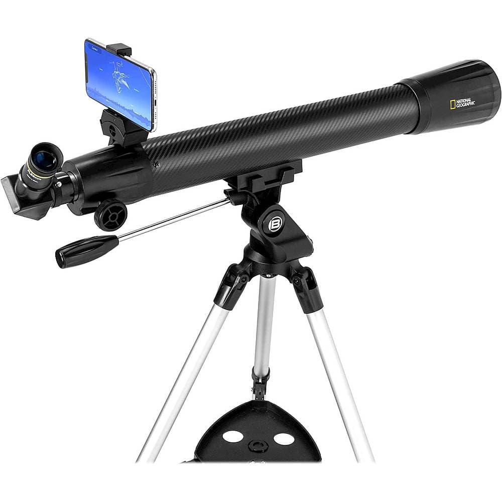 National Geographic - 70mm Refractor Telescope with Astronomy App - Black