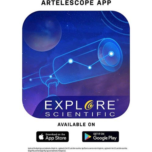 National Geographic - 70mm Refractor Telescope with Astronomy App - Black