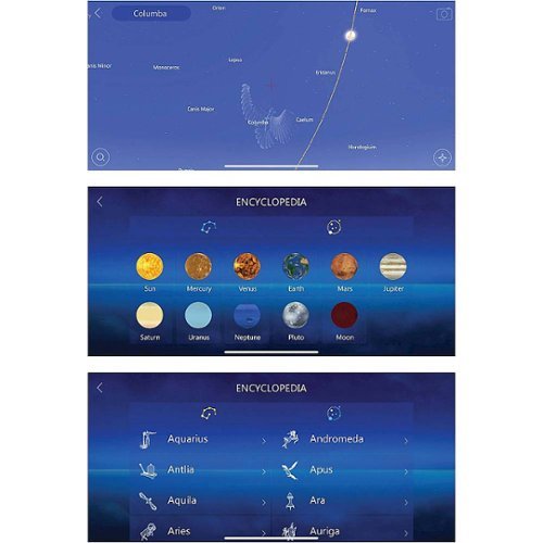 National Geographic - 70mm Refractor Telescope with Astronomy App - Black